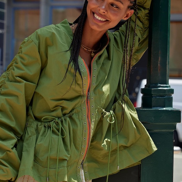 Free People Jackets & Blazers - Free People Parachute Sport Jacket Medium NWOT